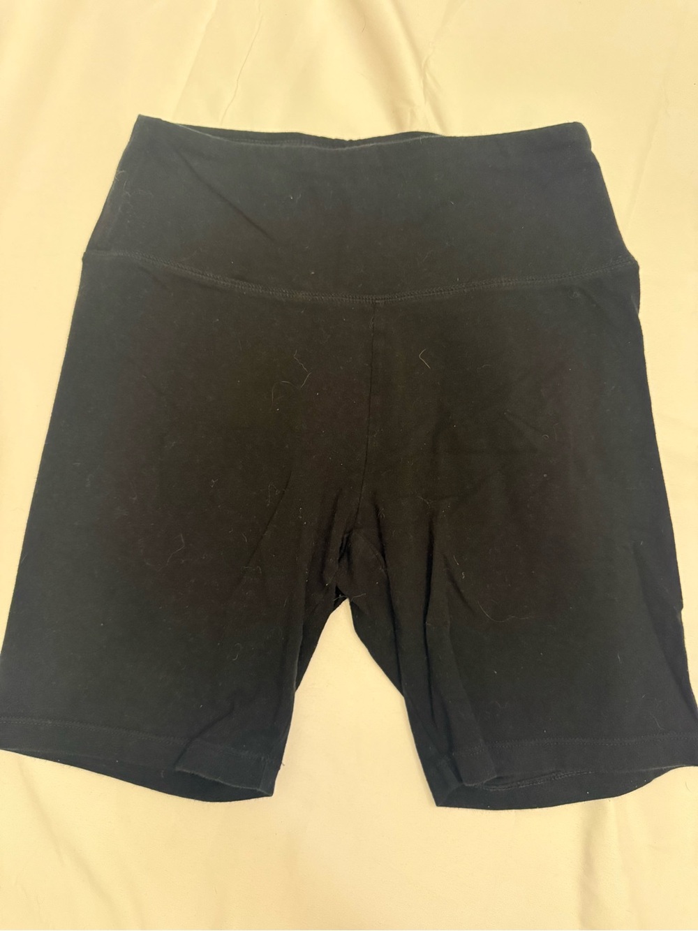 Colsie Solid Black High-Rise Bike Shorts